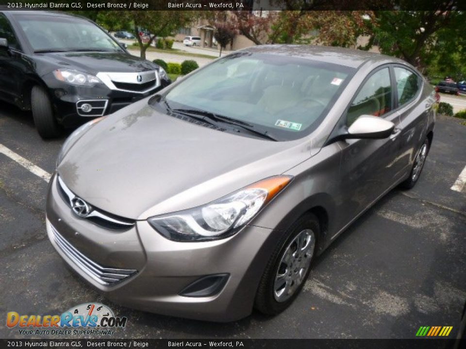 2013 Hyundai Elantra GLS Desert Bronze / Beige Photo #3