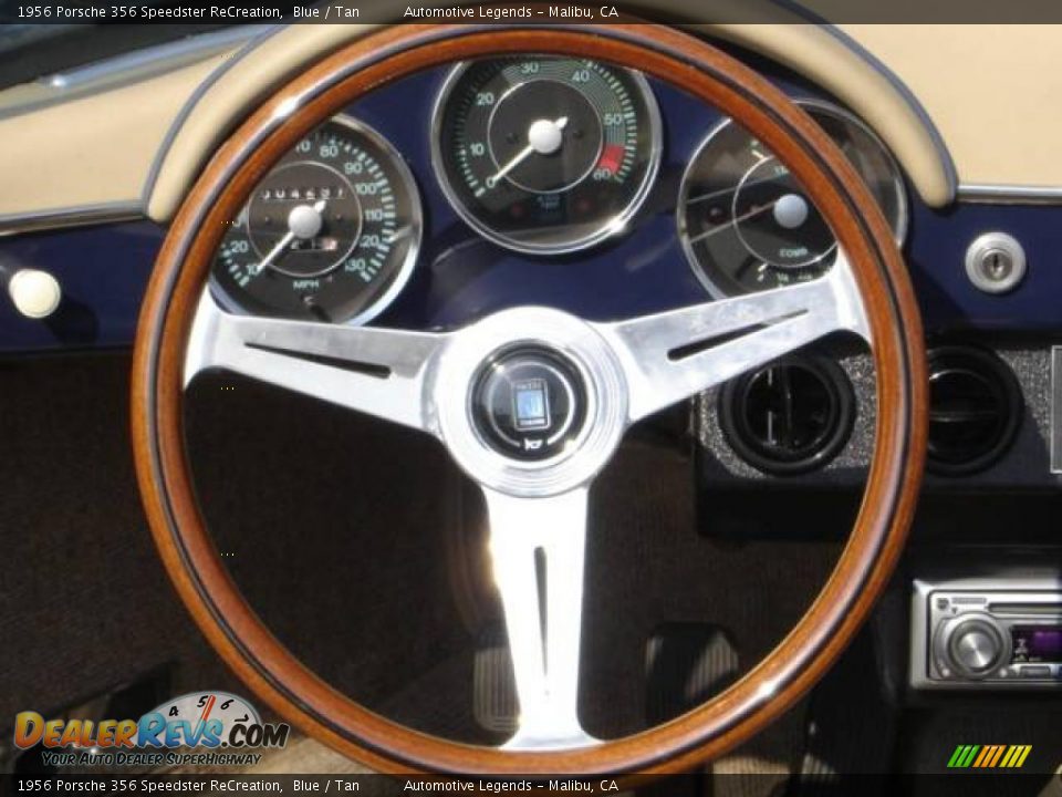 1956 Porsche 356 Speedster ReCreation Blue / Tan Photo #16