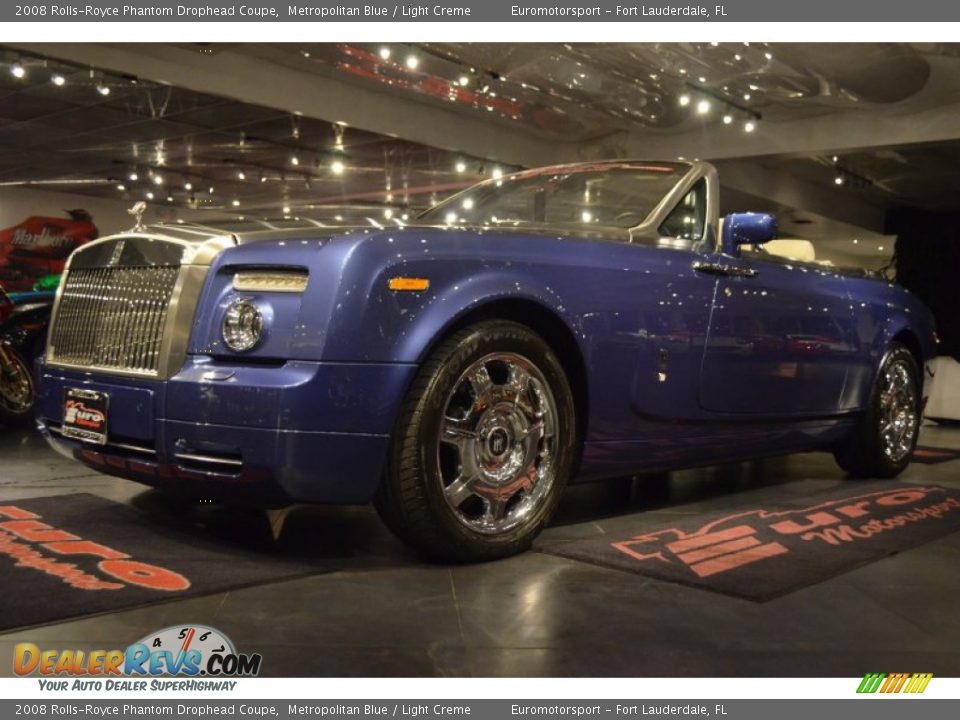 2008 Rolls-Royce Phantom Drophead Coupe Metropolitan Blue / Light Creme Photo #1