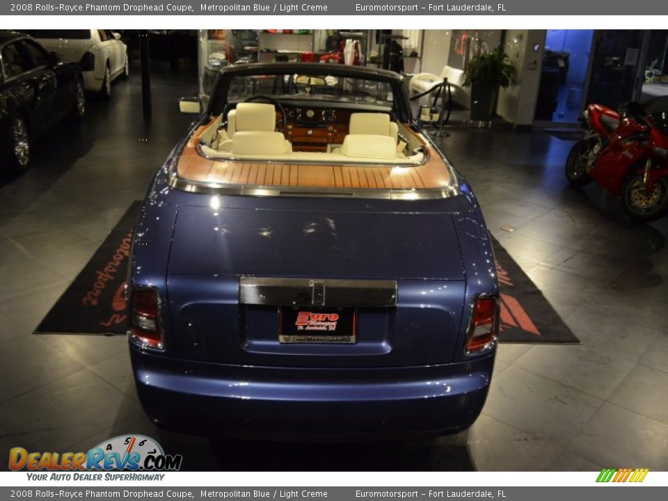 2008 Rolls-Royce Phantom Drophead Coupe Metropolitan Blue / Light Creme Photo #5