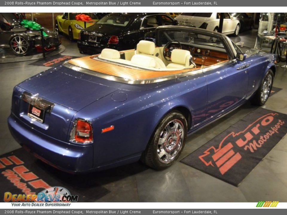 2008 Rolls-Royce Phantom Drophead Coupe Metropolitan Blue / Light Creme Photo #6