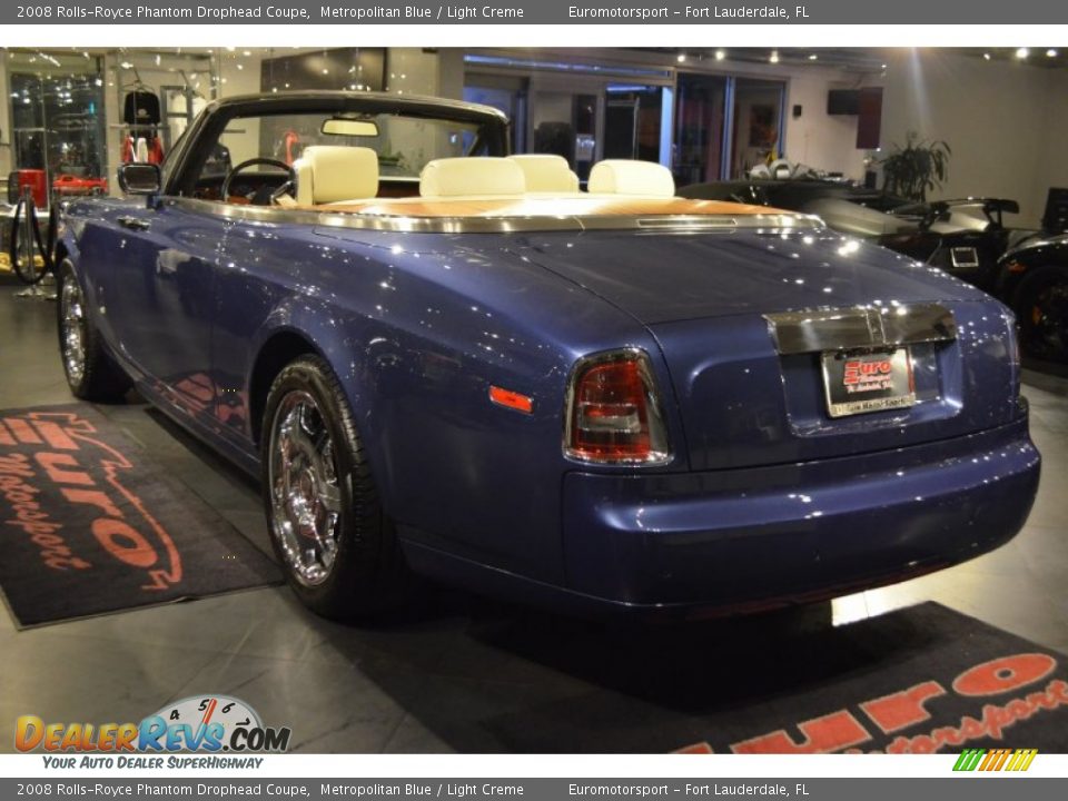 2008 Rolls-Royce Phantom Drophead Coupe Metropolitan Blue / Light Creme Photo #14