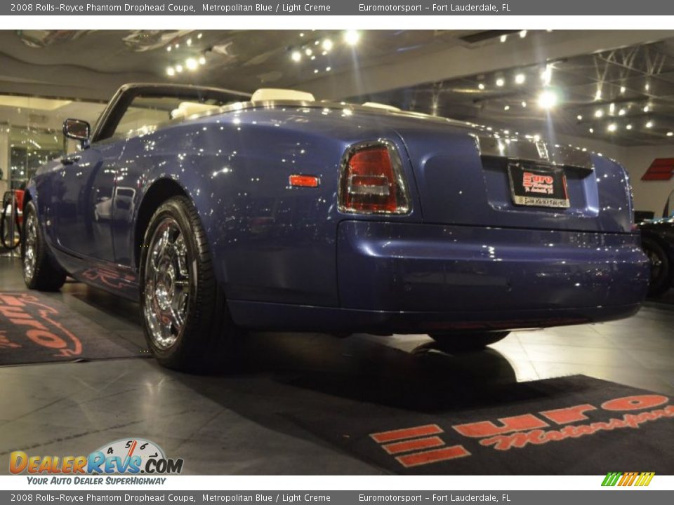 2008 Rolls-Royce Phantom Drophead Coupe Metropolitan Blue / Light Creme Photo #15