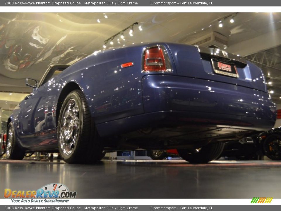 2008 Rolls-Royce Phantom Drophead Coupe Metropolitan Blue / Light Creme Photo #16