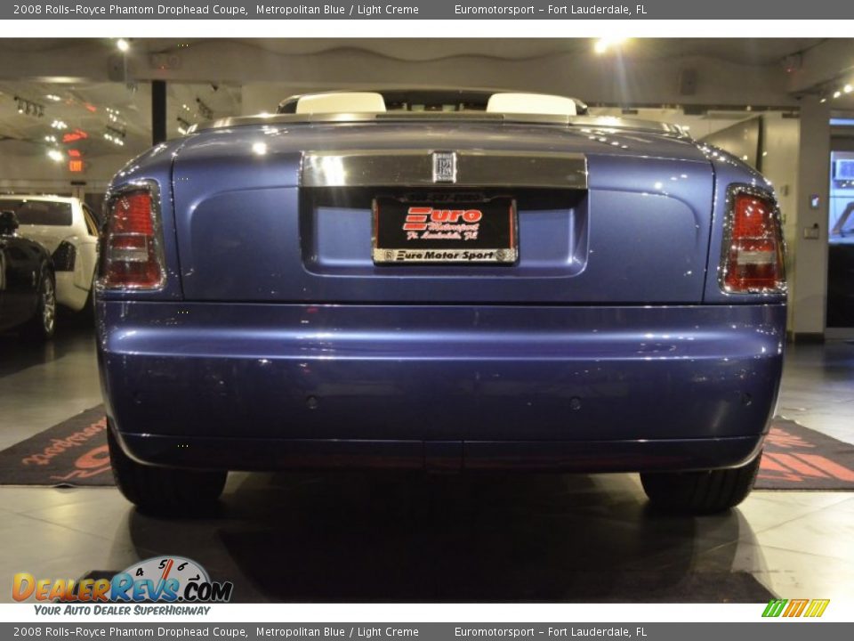 2008 Rolls-Royce Phantom Drophead Coupe Metropolitan Blue / Light Creme Photo #18