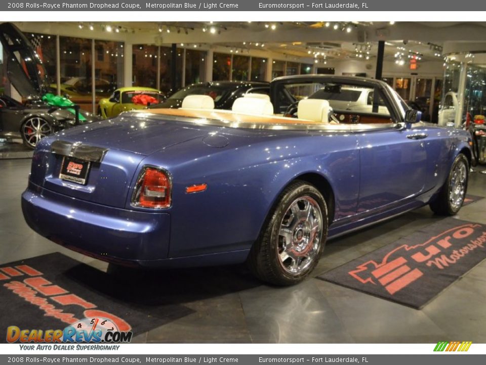 2008 Rolls-Royce Phantom Drophead Coupe Metropolitan Blue / Light Creme Photo #20