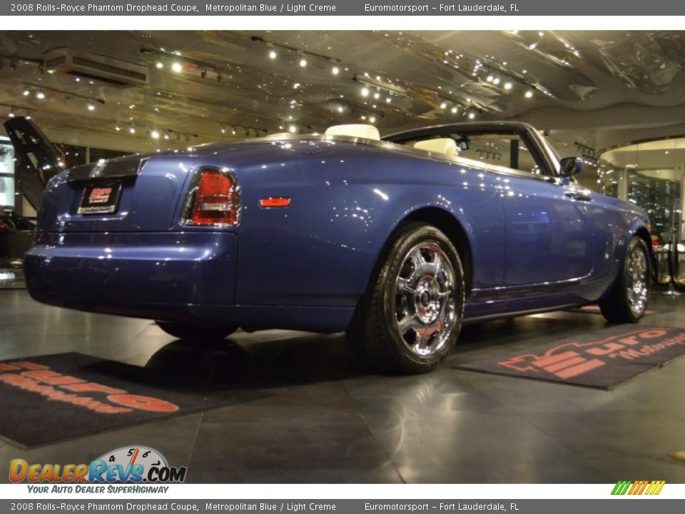 2008 Rolls-Royce Phantom Drophead Coupe Metropolitan Blue / Light Creme Photo #21