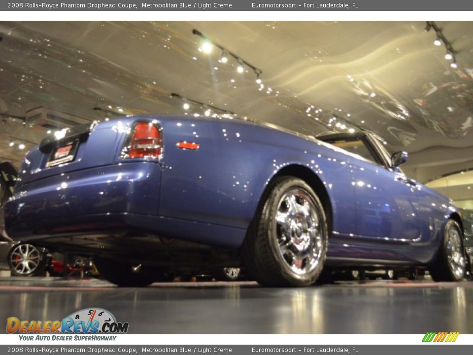 2008 Rolls-Royce Phantom Drophead Coupe Metropolitan Blue / Light Creme Photo #22