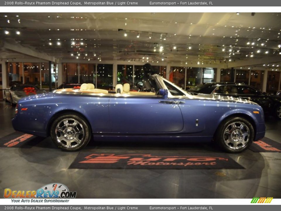 2008 Rolls-Royce Phantom Drophead Coupe Metropolitan Blue / Light Creme Photo #24