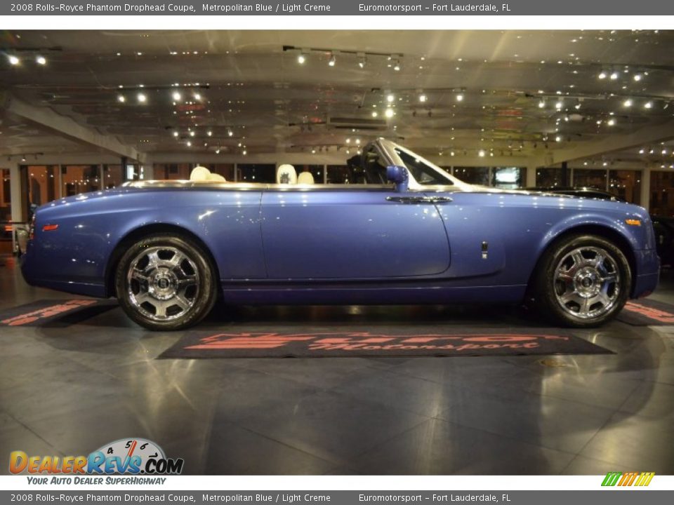 2008 Rolls-Royce Phantom Drophead Coupe Metropolitan Blue / Light Creme Photo #25