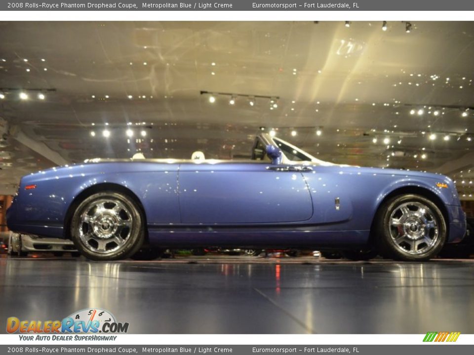 2008 Rolls-Royce Phantom Drophead Coupe Metropolitan Blue / Light Creme Photo #26