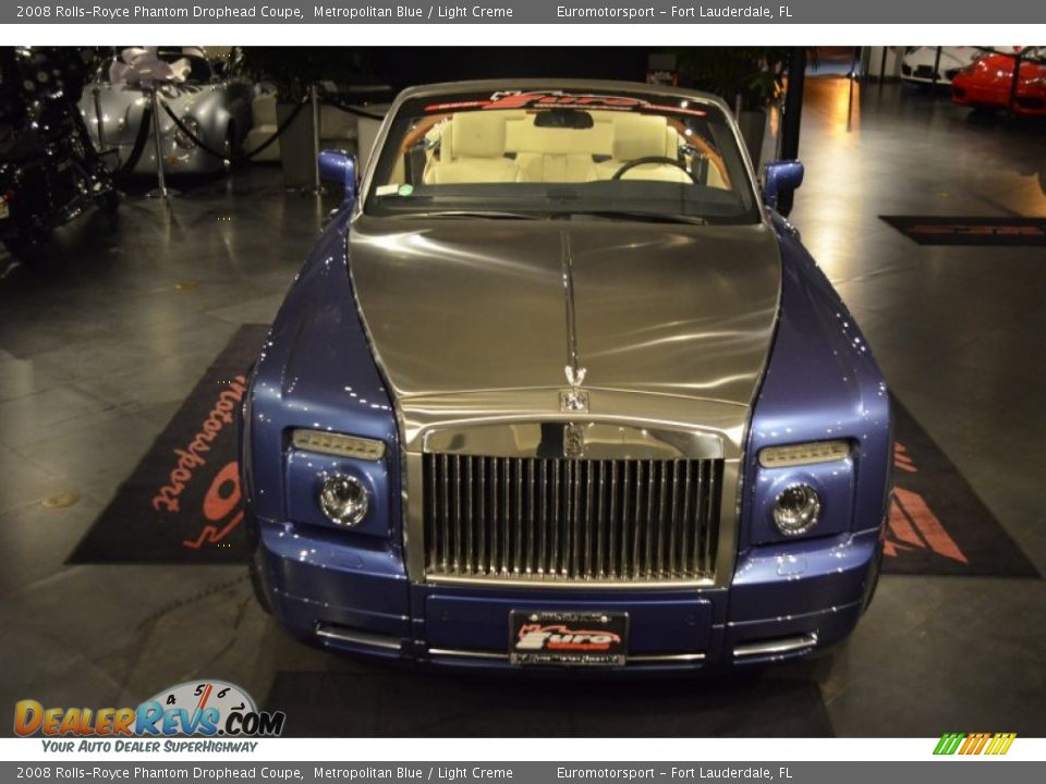 2008 Rolls-Royce Phantom Drophead Coupe Metropolitan Blue / Light Creme Photo #30
