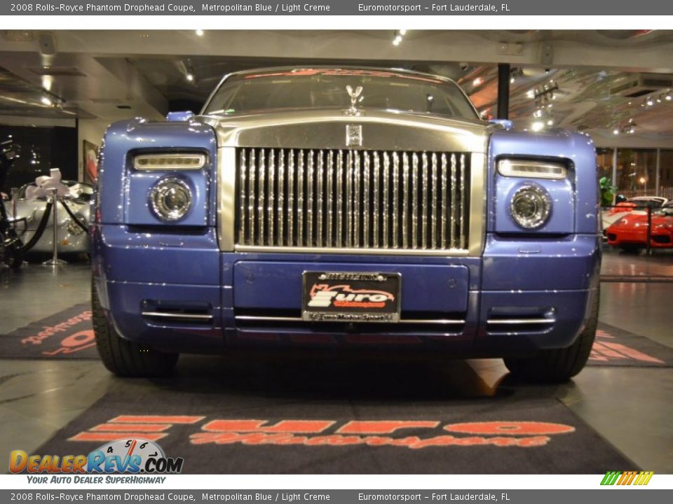 2008 Rolls-Royce Phantom Drophead Coupe Metropolitan Blue / Light Creme Photo #31