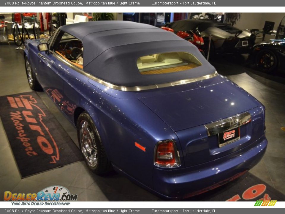 2008 Rolls-Royce Phantom Drophead Coupe Metropolitan Blue / Light Creme Photo #35