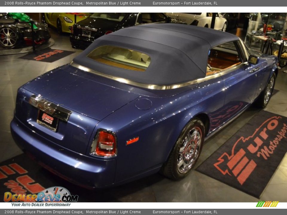 2008 Rolls-Royce Phantom Drophead Coupe Metropolitan Blue / Light Creme Photo #38