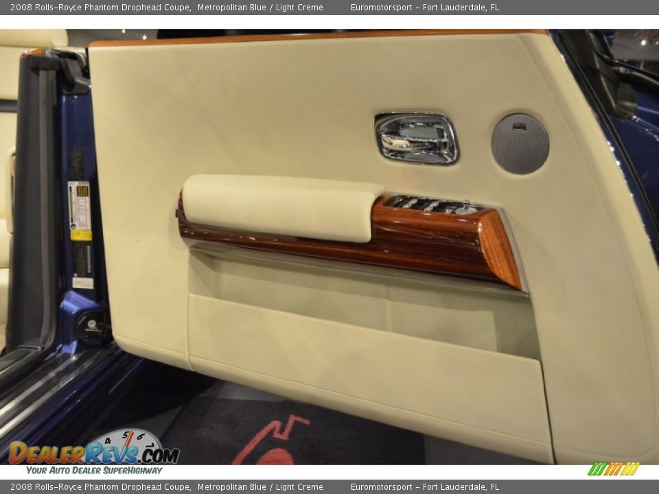 2008 Rolls-Royce Phantom Drophead Coupe Metropolitan Blue / Light Creme Photo #44