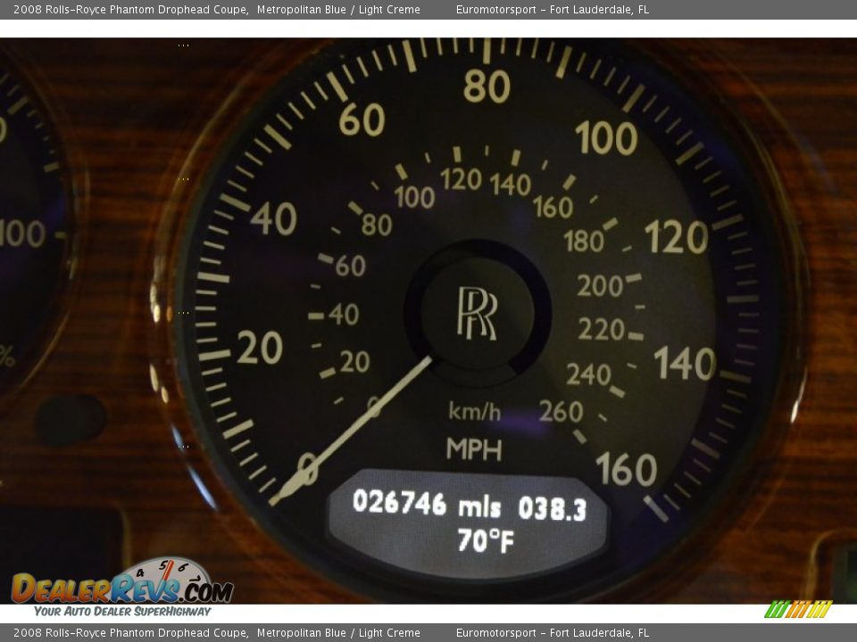 2008 Rolls-Royce Phantom Drophead Coupe Metropolitan Blue / Light Creme Photo #45