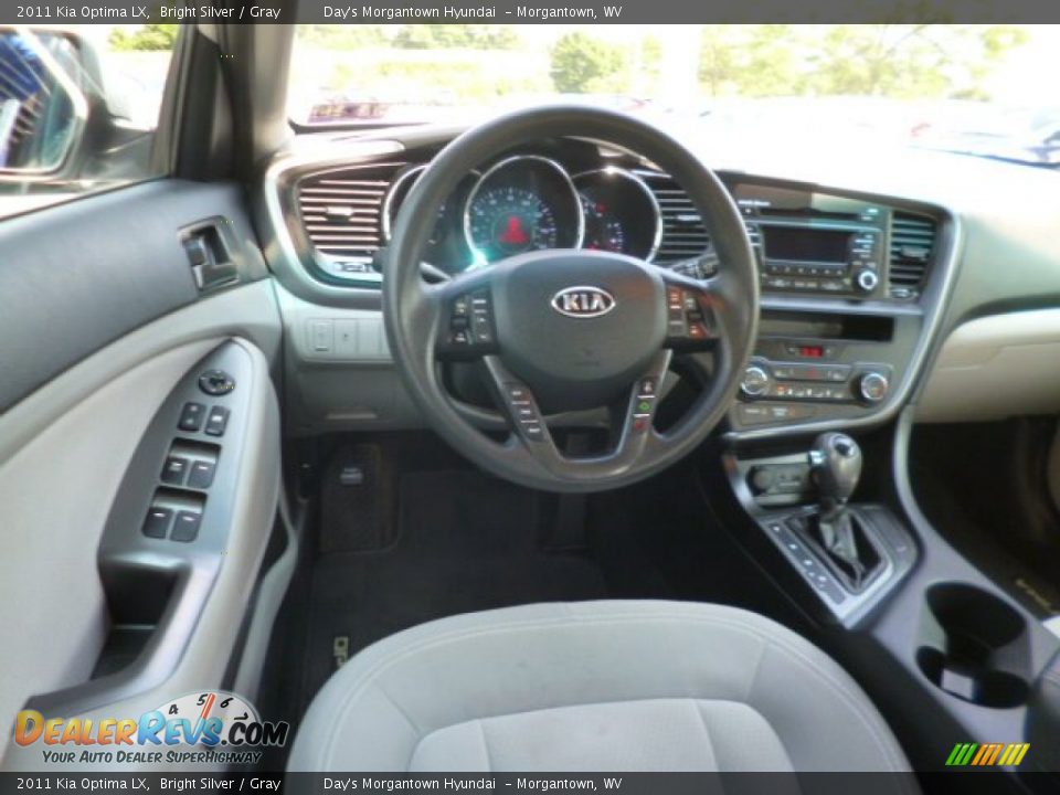 2011 Kia Optima LX Bright Silver / Gray Photo #13