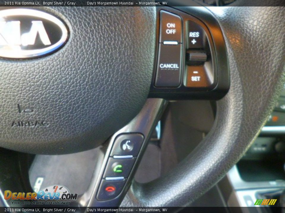 2011 Kia Optima LX Bright Silver / Gray Photo #17