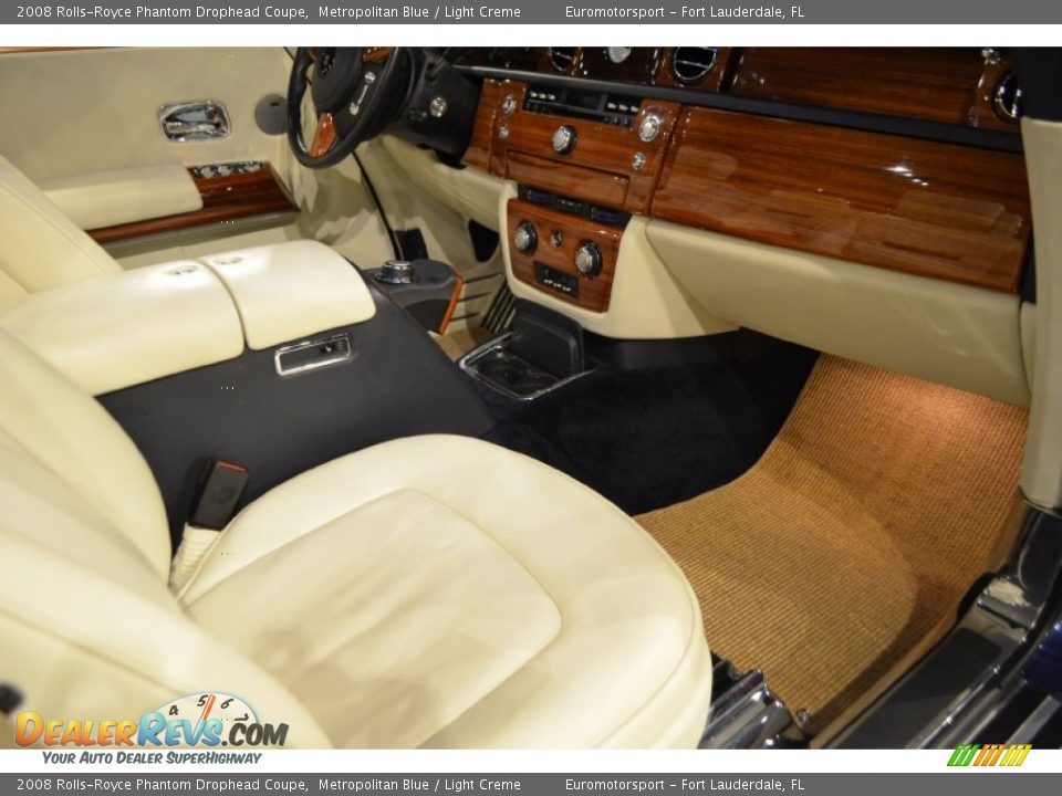 2008 Rolls-Royce Phantom Drophead Coupe Metropolitan Blue / Light Creme Photo #51