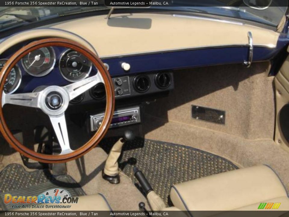 1956 Porsche 356 Speedster ReCreation Blue / Tan Photo #20