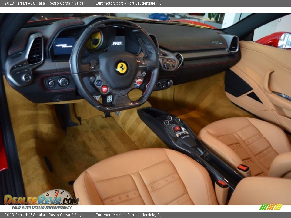 Beige Interior - 2013 Ferrari 458 Italia Photo #25