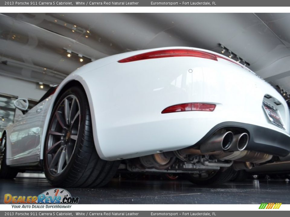 2013 Porsche 911 Carrera S Cabriolet White / Carrera Red Natural Leather Photo #15