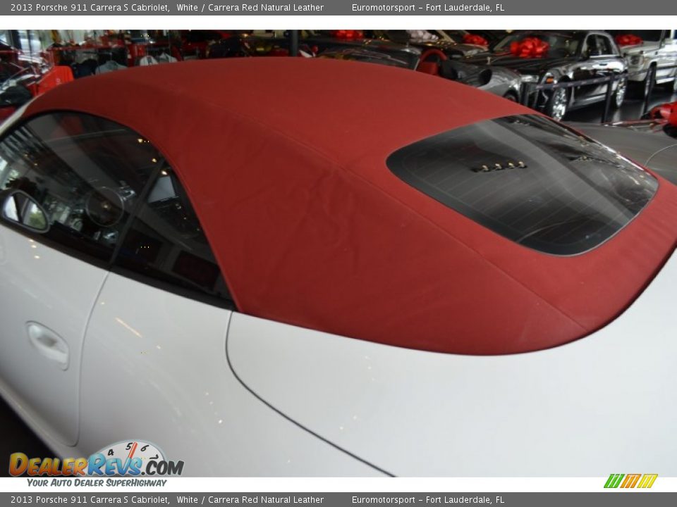 2013 Porsche 911 Carrera S Cabriolet White / Carrera Red Natural Leather Photo #42