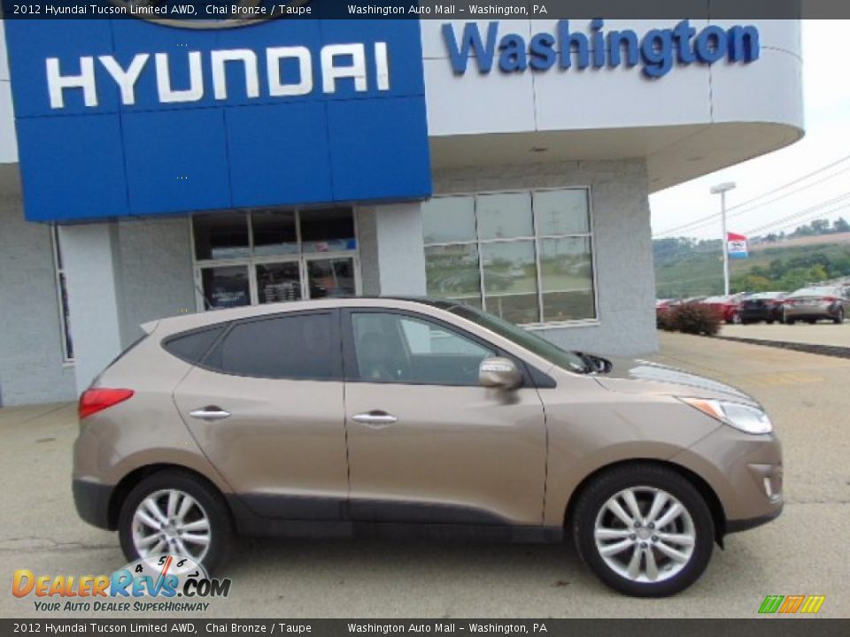 2012 Hyundai Tucson Limited AWD Chai Bronze / Taupe Photo #2