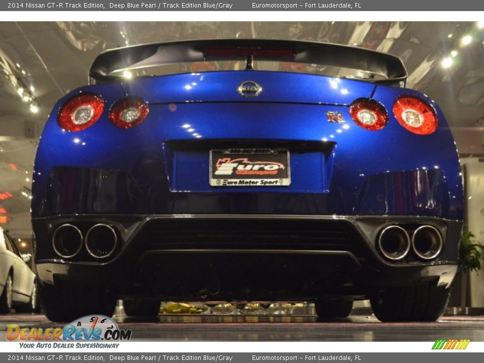 2014 Nissan GT-R Track Edition Deep Blue Pearl / Track Edition Blue/Gray Photo #25