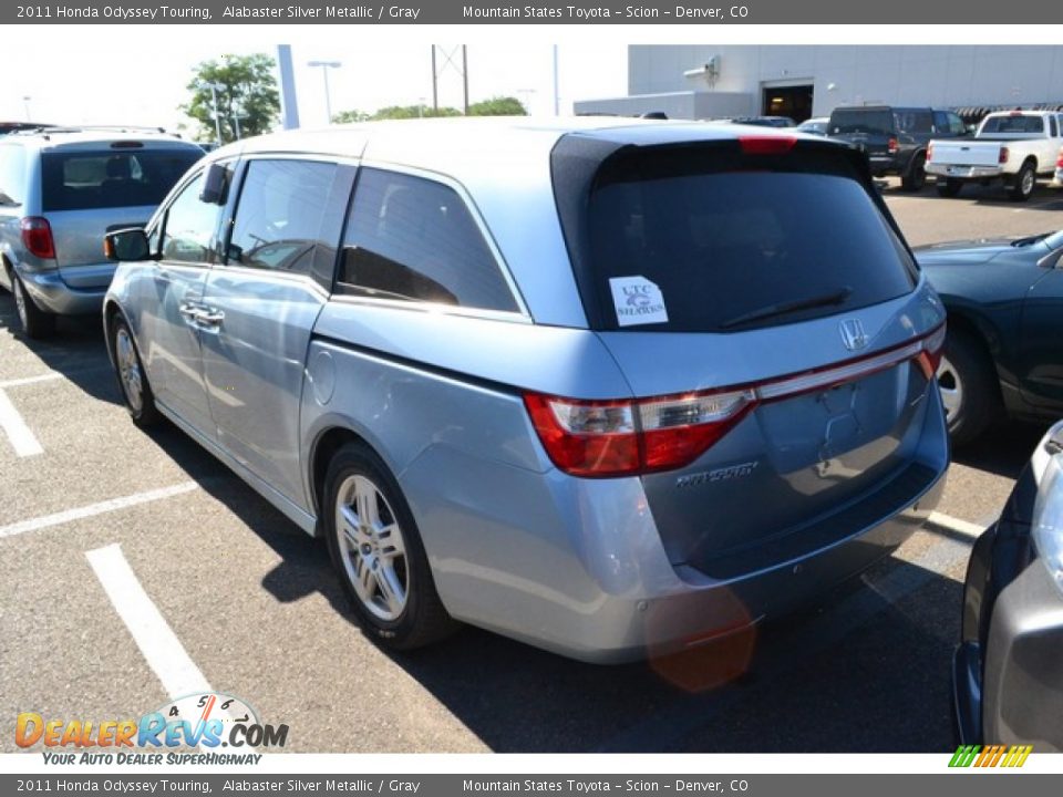 2011 Honda Odyssey Touring Alabaster Silver Metallic / Gray Photo #3