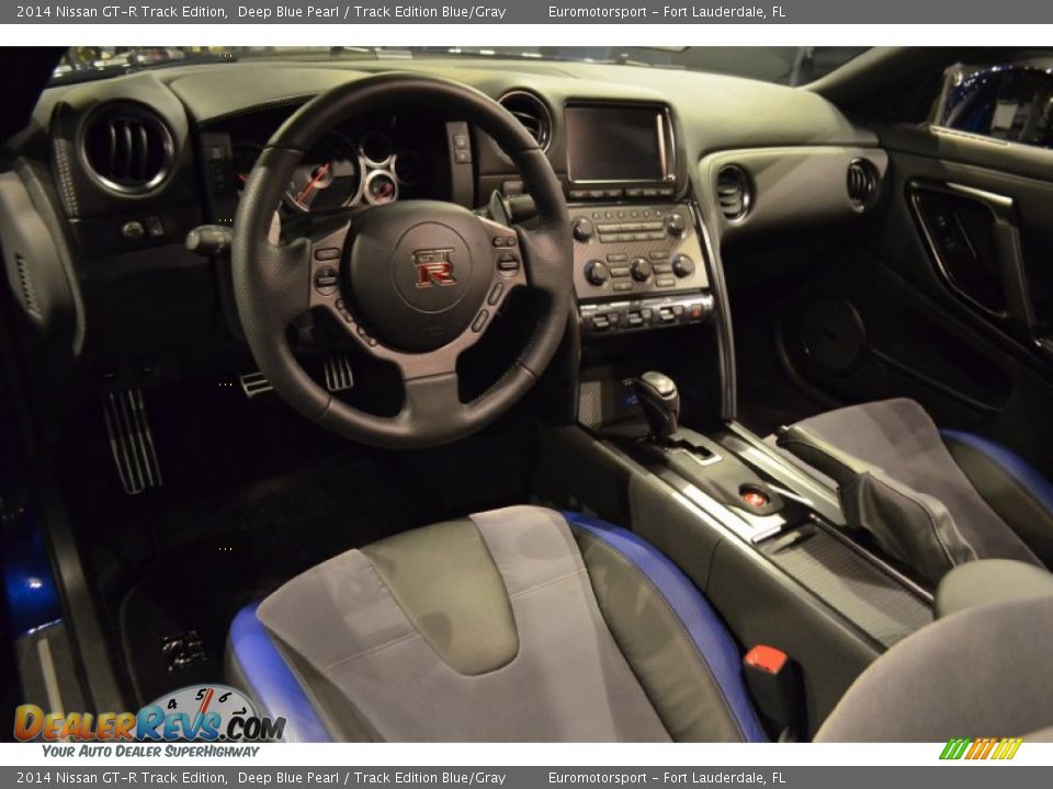 Track Edition Blue/Gray Interior - 2014 Nissan GT-R Track Edition Photo #38
