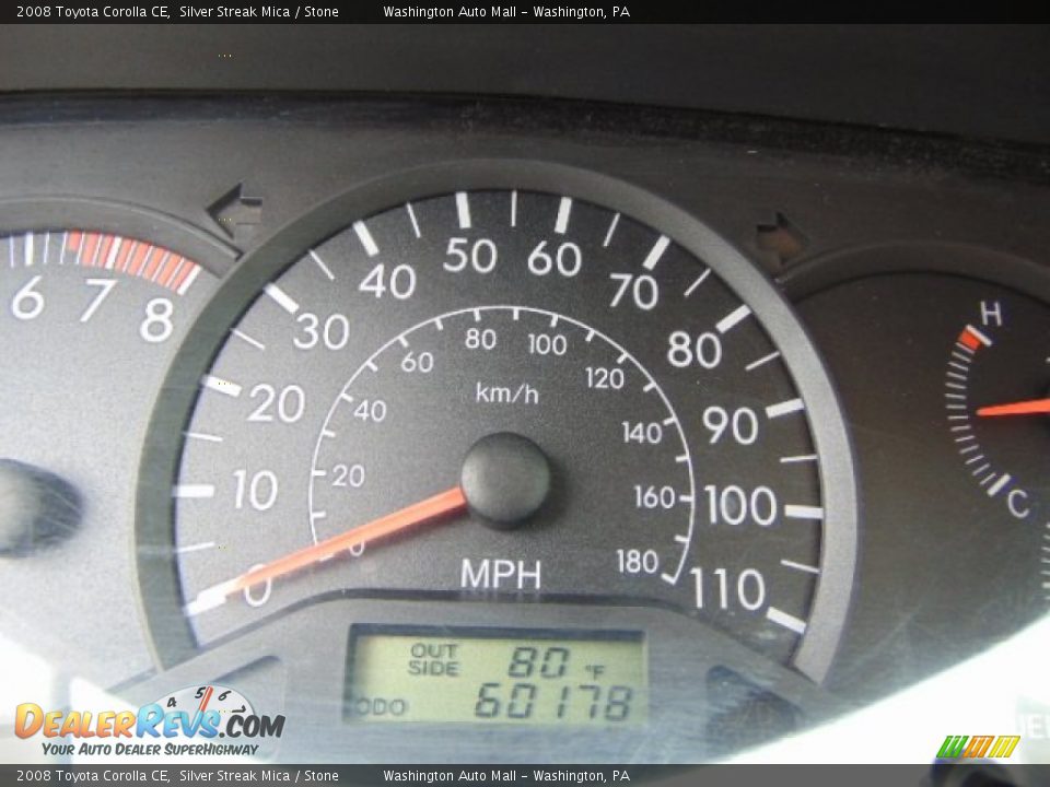 2008 Toyota Corolla CE Silver Streak Mica / Stone Photo #20