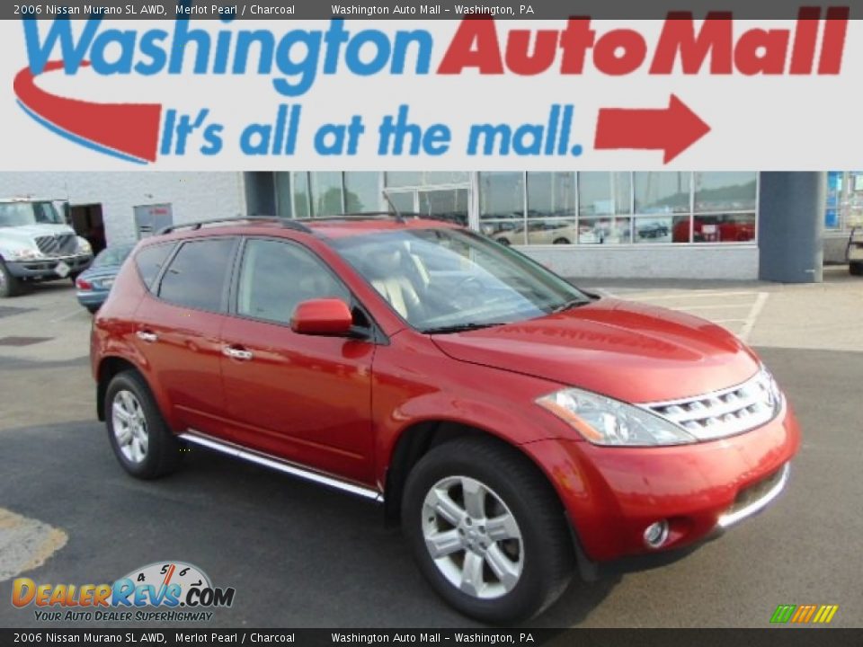2006 Nissan Murano SL AWD Merlot Pearl / Charcoal Photo #1