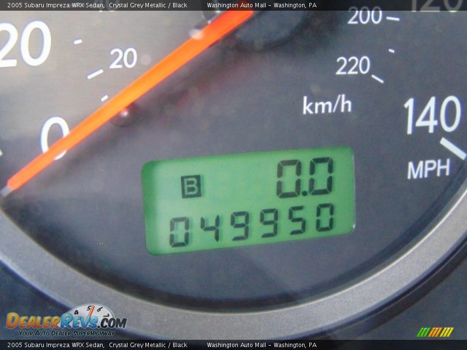 2005 Subaru Impreza WRX Sedan Crystal Grey Metallic / Black Photo #20
