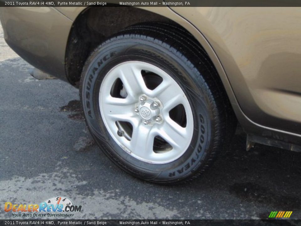 2011 Toyota RAV4 I4 4WD Pyrite Metallic / Sand Beige Photo #3