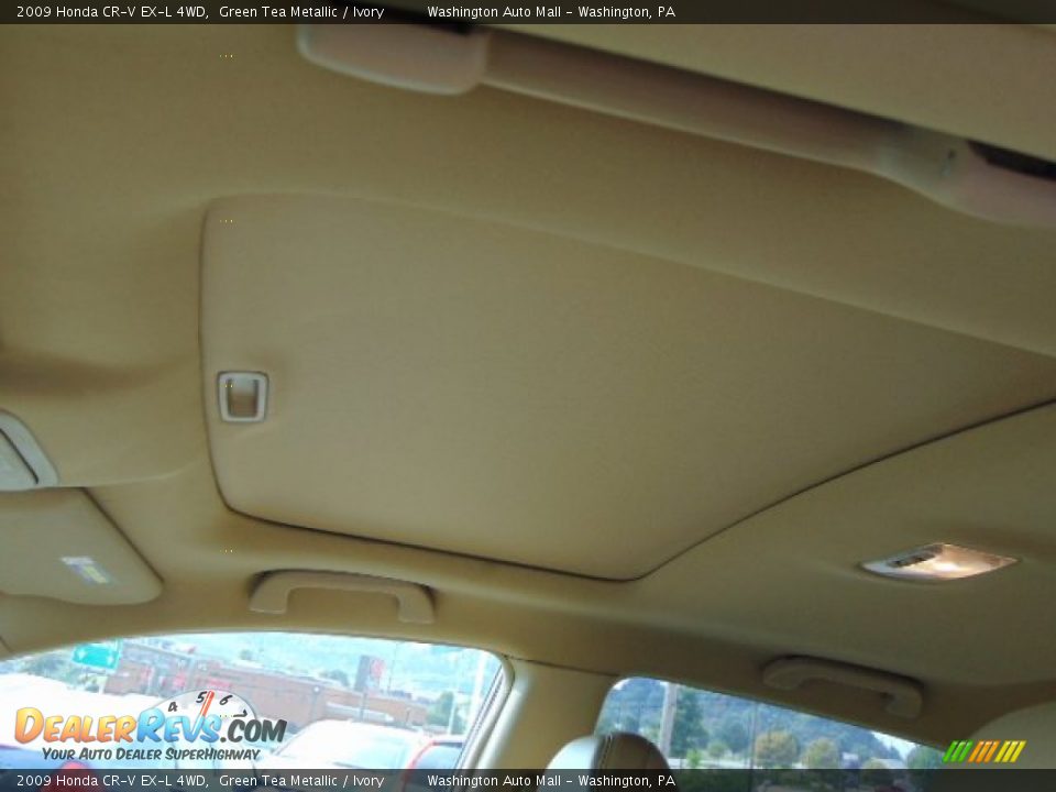 2009 Honda CR-V EX-L 4WD Green Tea Metallic / Ivory Photo #12