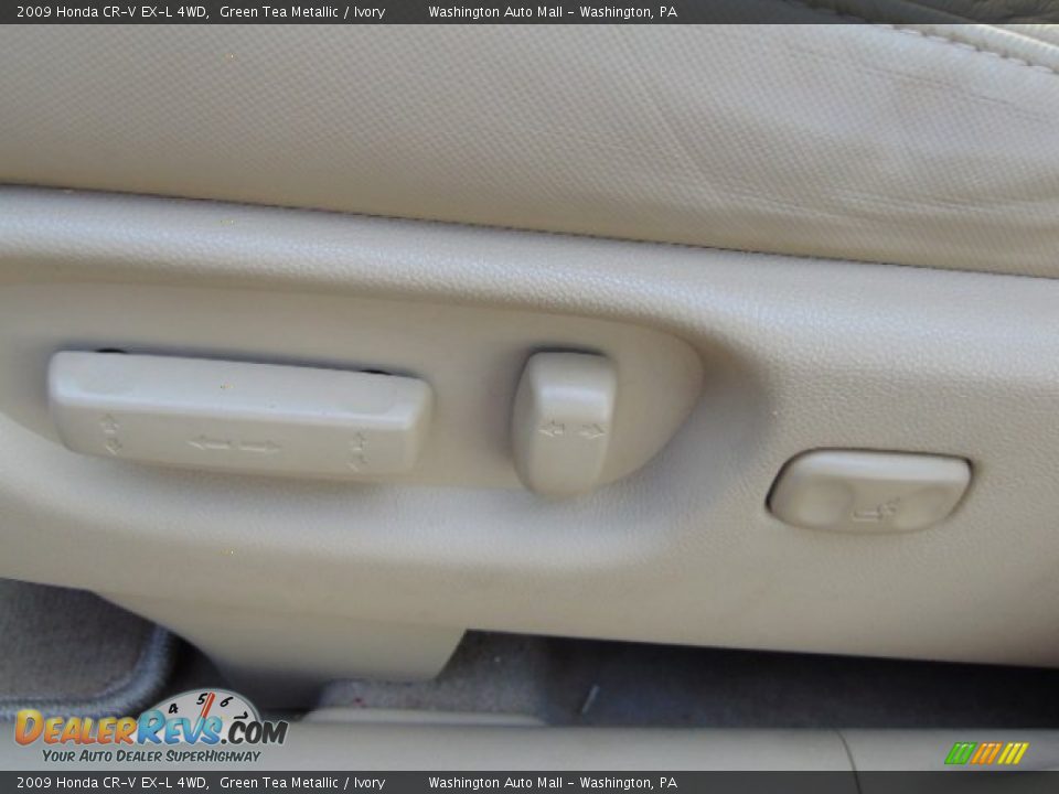 2009 Honda CR-V EX-L 4WD Green Tea Metallic / Ivory Photo #14