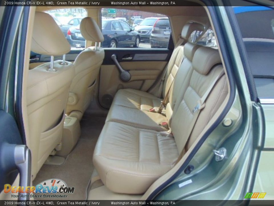 2009 Honda CR-V EX-L 4WD Green Tea Metallic / Ivory Photo #17