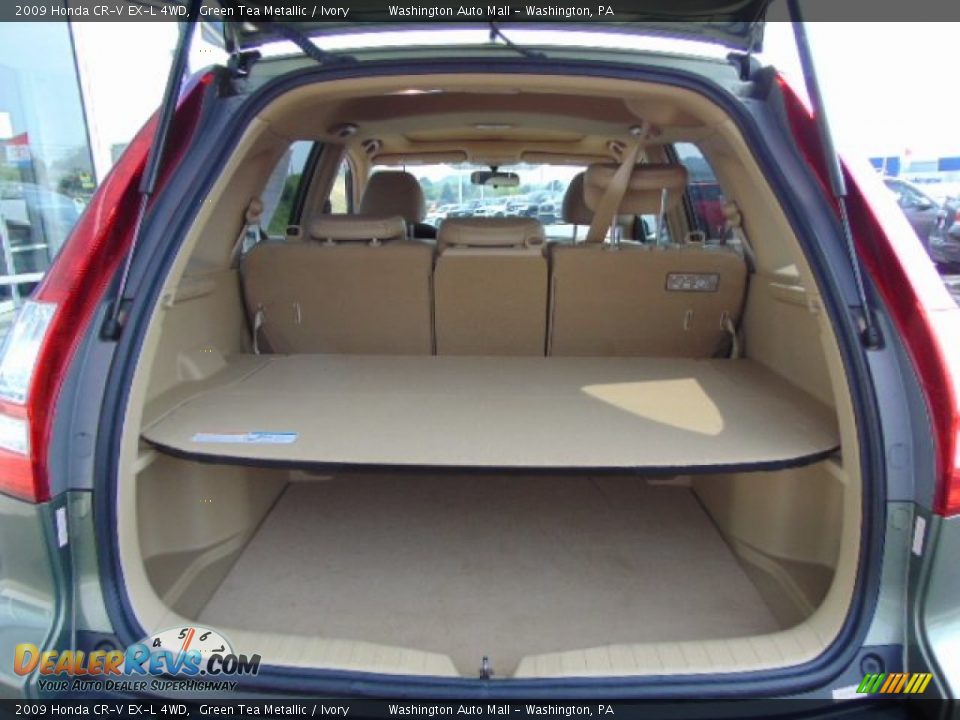 2009 Honda CR-V EX-L 4WD Green Tea Metallic / Ivory Photo #18