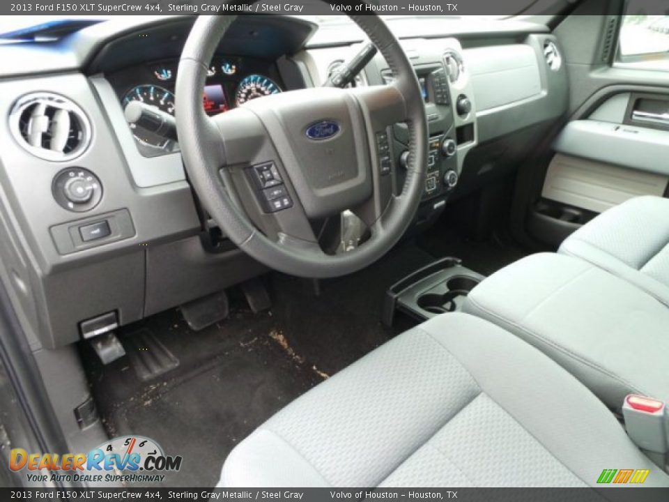 2013 Ford F150 XLT SuperCrew 4x4 Sterling Gray Metallic / Steel Gray Photo #8
