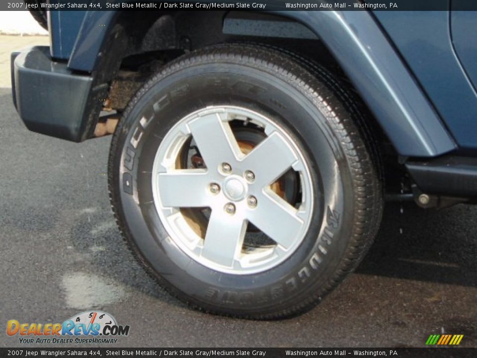 2007 Jeep Wrangler Sahara 4x4 Steel Blue Metallic / Dark Slate Gray/Medium Slate Gray Photo #3