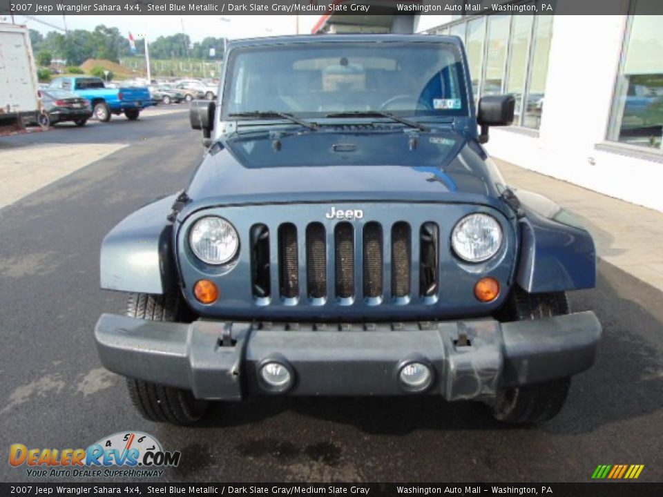 2007 Jeep Wrangler Sahara 4x4 Steel Blue Metallic / Dark Slate Gray/Medium Slate Gray Photo #4
