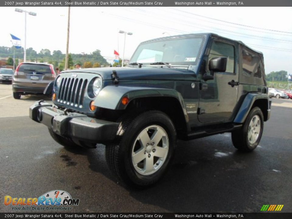 2007 Jeep Wrangler Sahara 4x4 Steel Blue Metallic / Dark Slate Gray/Medium Slate Gray Photo #5