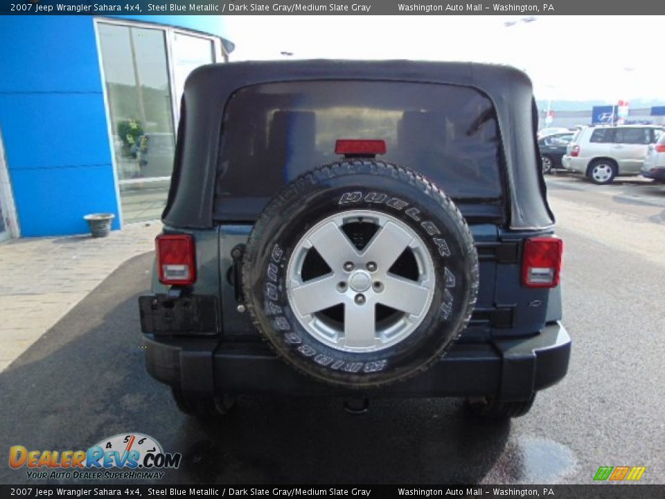 2007 Jeep Wrangler Sahara 4x4 Steel Blue Metallic / Dark Slate Gray/Medium Slate Gray Photo #8