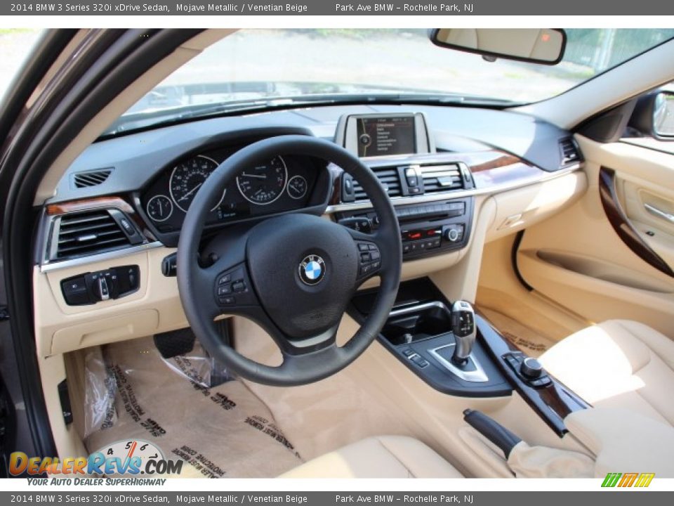 2014 BMW 3 Series 320i xDrive Sedan Mojave Metallic / Venetian Beige Photo #9
