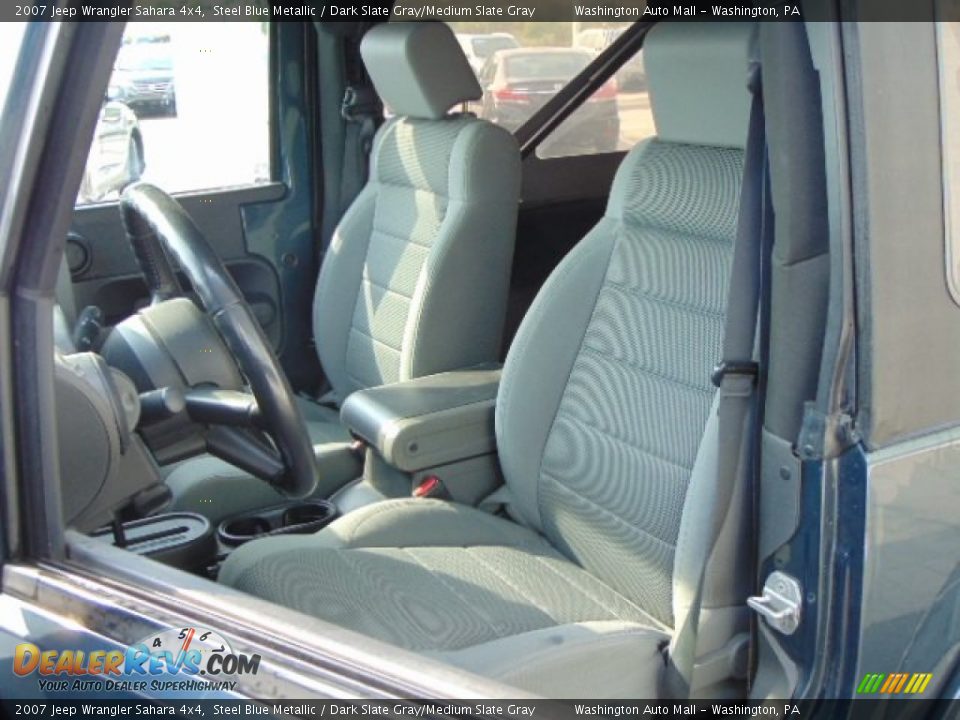 2007 Jeep Wrangler Sahara 4x4 Steel Blue Metallic / Dark Slate Gray/Medium Slate Gray Photo #11