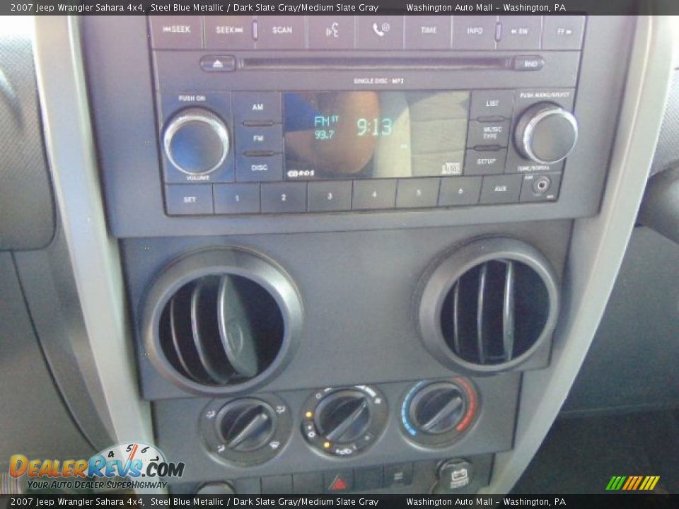 2007 Jeep Wrangler Sahara 4x4 Steel Blue Metallic / Dark Slate Gray/Medium Slate Gray Photo #14