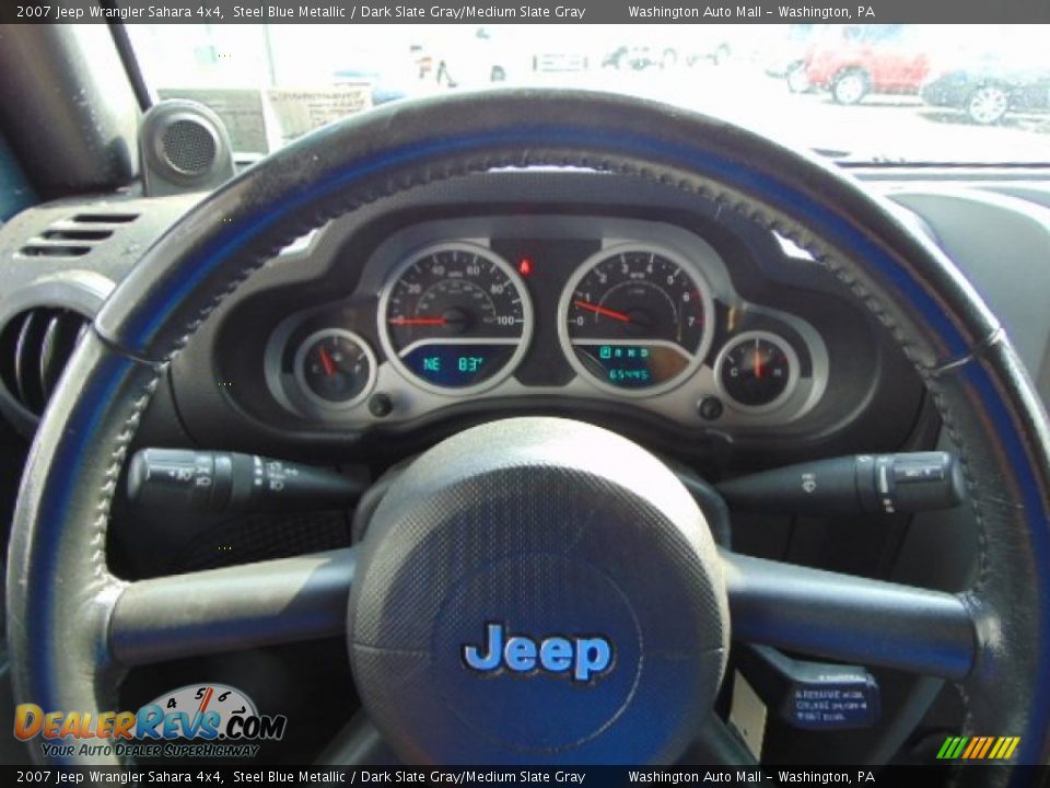 2007 Jeep Wrangler Sahara 4x4 Steel Blue Metallic / Dark Slate Gray/Medium Slate Gray Photo #15