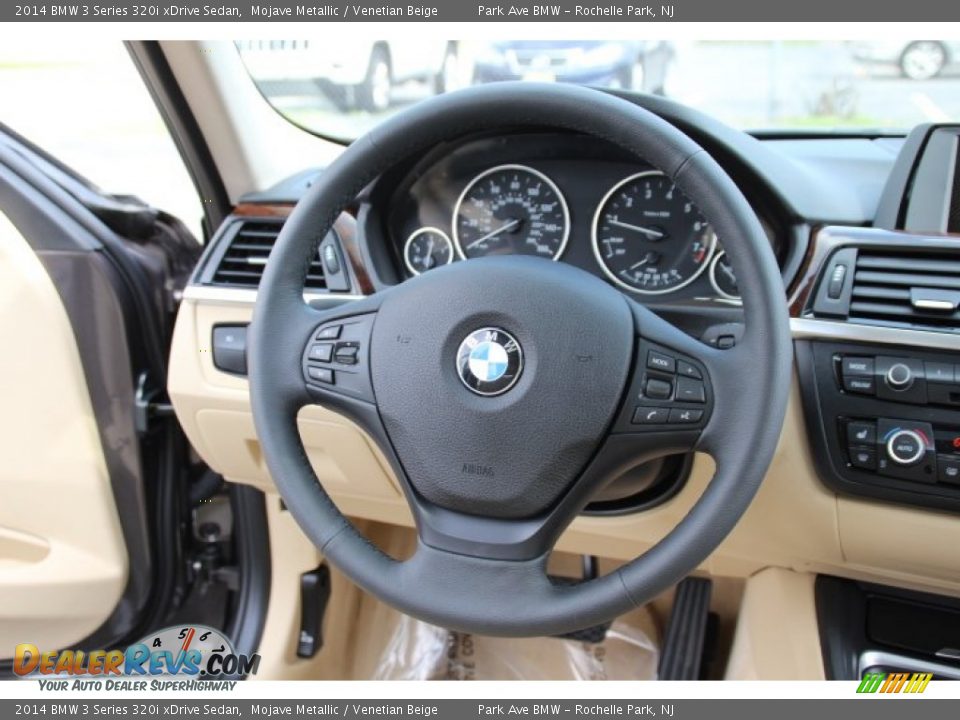 2014 BMW 3 Series 320i xDrive Sedan Mojave Metallic / Venetian Beige Photo #16